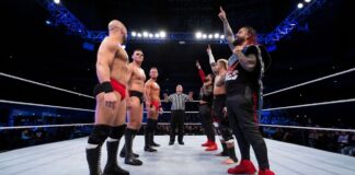 Imperium vs. Bloodline beim WWE-Live-Event in Dortmund (1. November 2022) / Foto: (c) WWE