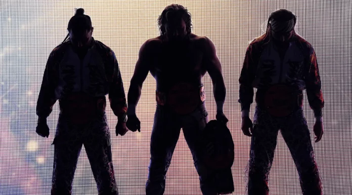 AEW-Trios-Champions The Elite (Kenny Omega mit Nick und Matt Jackson)