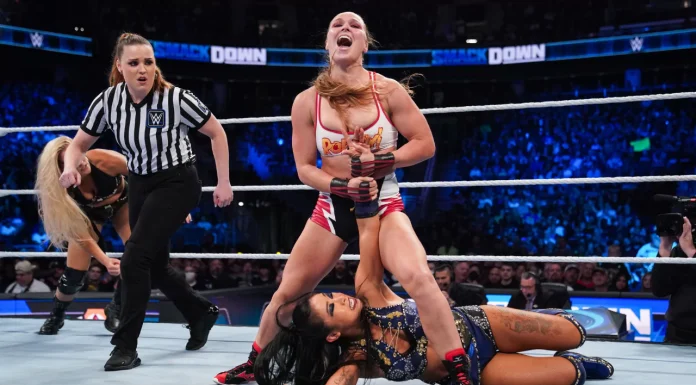 "Rowdy" Ronda Rousey hat schlechte Laune! / Foto: (c) WWE