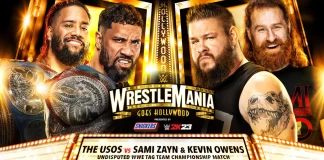 WWE WrestleMania 39 - Kevin Owens & Sami Zayn vs. Tag-Team-Champions Jimmy & Jey Uso