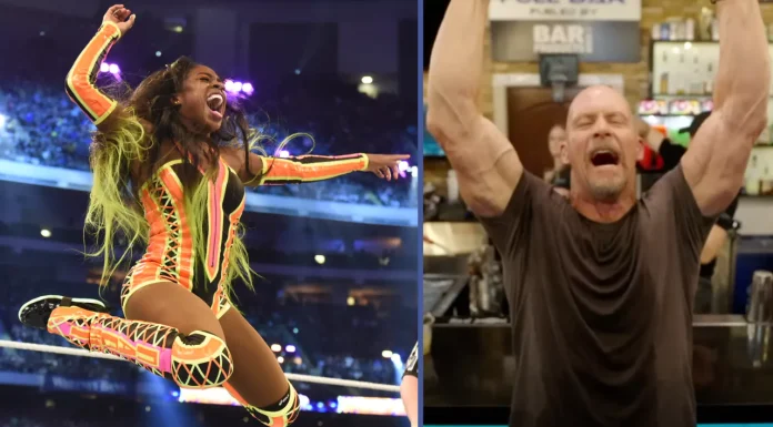 Naomi ist bereit für den Ring, Steve Austin ist bereit für die USA / Fotos: (C) WWE, A&E