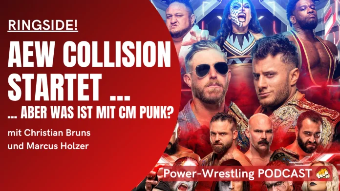 Auf der Grafik zur neuen Wrestling-Show fehlt CM Punk. / Collision-Plakat: (c) AEW