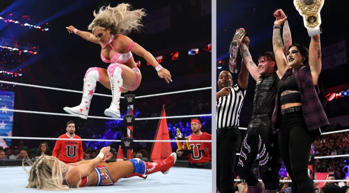 Erfolgreiche Champions beim "NXT Great American Bash": Tiffany Stratton und Dominik Mysterio behalten ihre Titel / Fotos: (c) 2023 WWE