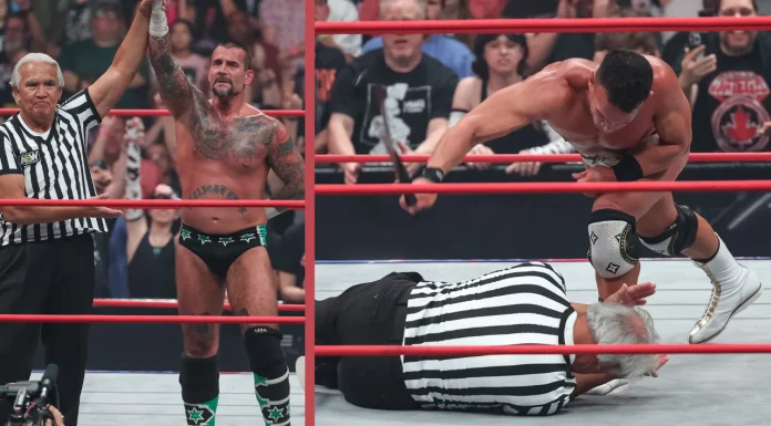Bei AEW Collision hat WWE Hall of Famer Ricky "The Dragon" Steamboat fiese Gürtelschläge abbekommen!