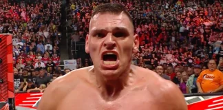Gunther wurde gegen Chad Gable ausgezählt - WWE Raw vom 21. August 2023