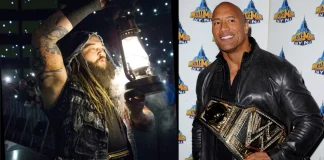 The Rock unterstützt die Rotunda-Familie / Fotos: (c) WWE (BW), George Napolitano (Rock)
