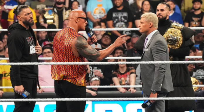 Seth Rollins und Cody Rhodes sind bereit für das Tag-Team-Match gegen The Rock und Roman Reigns / WWE SmackDown vom 8. März 2024